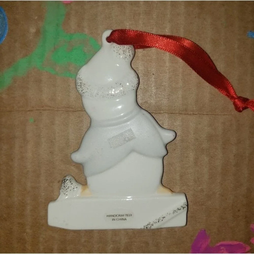 LENOX MERRILY YOURS PEACE, LOVE, JOY PENGUIN CHRISTMAS ORNAMENT